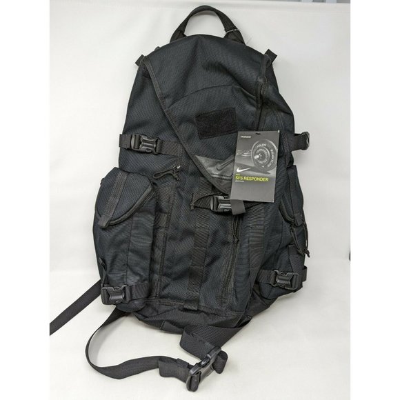 NIKE SFS RESPONDER TACTICAL MILITARY BLACK BACKPACK BA4886 005 NWT RARE